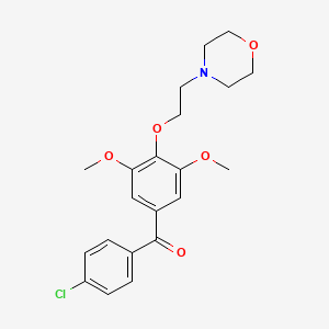 molecular formula C21H24ClNO5 B1676743 Morclofone CAS No. 31848-01-8
