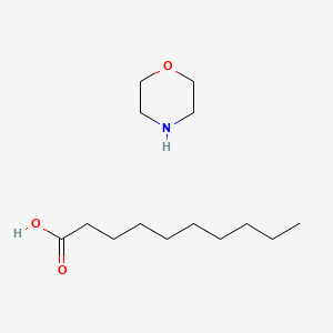 molecular formula C14H29NO3 B1676754 Morpholine decanoate CAS No. 20599-77-3