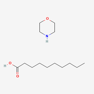 molecular formula C14H29NO3 B1676754 Decanoic acid, compd. with morpholine (1:1) CAS No. 20599-77-3