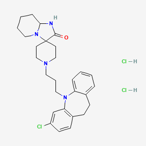 molecular formula C28H37Cl3N4O B1676757 Mosapramine dihydrochloride CAS No. 98043-60-8