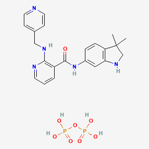 molecular formula C22H27N5O8P2 B1676762 Motesanib diphosphate CAS No. 857876-30-3