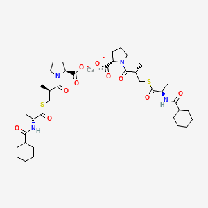 molecular formula C38H58CaN4O10S2 B1676767 Moveltipril calcium CAS No. 85921-53-5
