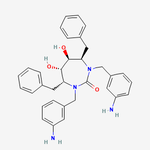 molecular formula C33H36N4O3 B1676773 Mozenavir CAS No. 174391-92-5