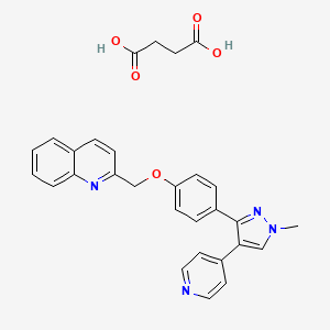 molecular formula C29H26N4O5 B1676774 Mardepodect succinate CAS No. 1037309-45-7