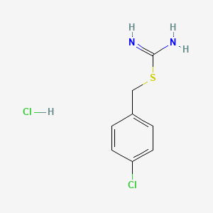 molecular formula C8H10Cl2N2S B1676775 S-(4-Chlorobenzyl)Isothiouronium chloride CAS No. 544-47-8