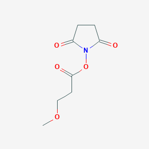 molecular formula C8H11NO5 B1676783 2,5-二氧代吡咯烷-1-基 3-甲氧基丙酸酯 CAS No. 1027371-75-0