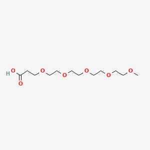 molecular formula C12H24O7 B1676785 m-PEG5-酸 CAS No. 81836-43-3