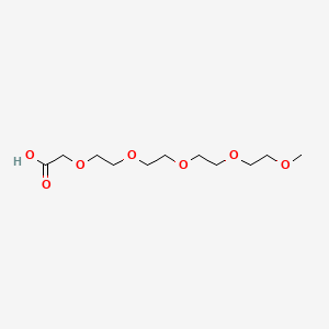 molecular formula C11H22O7 B1676787 2,5,8,11,14-五氧代十六烷-16-酸 CAS No. 16024-66-1