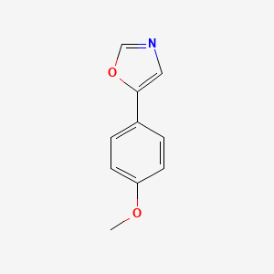 molecular formula C10H9NO2 B1676806 5-(4-甲氧基苯基)噁唑 CAS No. 1011-51-4