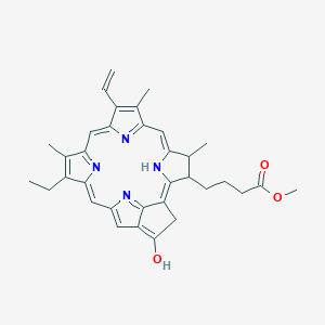 molecular formula C34H36N4O3 B1676808 Pyropheophorbide a methyl ester CAS No. 6453-67-4