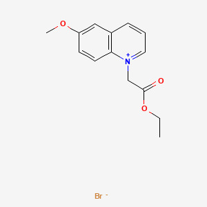 B1676811 1-(Ethoxycarbonylmethyl)-6-methoxyquinolinium bromide CAS No. 162558-52-3