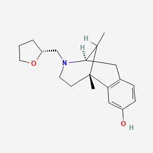 molecular formula C19H29NO2 B1676812 5,9-Dimethyl-2'-hydroxy-2-tetrahydrofurfuryl-6,7-benzomorphan CAS No. 57236-85-8