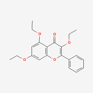molecular formula C21H22O5 B1676819 3,5,7-Triethoxyflavone 