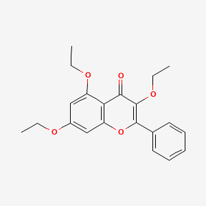 molecular formula C21H22O5 B1676819 3,5,7-Triethoxyflavone CAS No. 176220-89-6