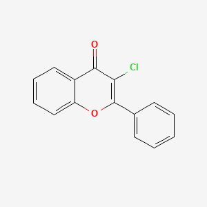 molecular formula C15H9ClO2 B1676825 3-Chloro-2-phenylchromen-4-one CAS No. 13178-98-8