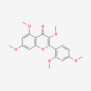 molecular formula C20H20O7 B1676841 Flavone, 2',3,4',5,7-pentamethoxy- CAS No. 7555-80-8