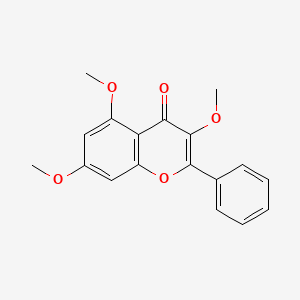 molecular formula C18H16O5 B1676842 3,5,7-Trimethoxyflavone CAS No. 26964-29-4