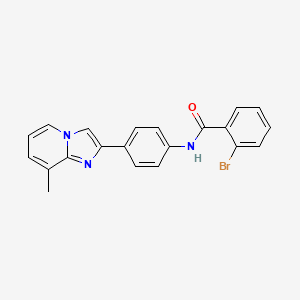 molecular formula C21H16BrN3O B1676849 MS-0022 