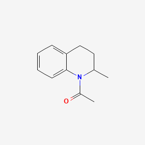molecular formula C12H15NO B1676851 1-乙酰-2-甲基-1,2,3,4-四氢喹啉 CAS No. 16078-42-5