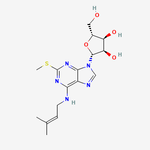 molecular formula C16H23N5O4S B1676855 2-Methylthio-N-6-isopentenyladenosine CAS No. 20859-00-1