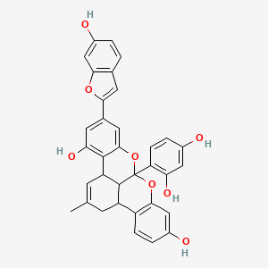 molecular formula C34H26O8 B1676862 Mulberrofuran G CAS No. 87085-00-5