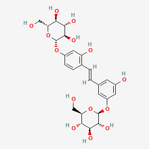 molecular formula C26H32O14 B1676863 Mulberroside A CAS No. 102841-42-9