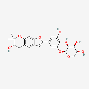 molecular formula C24H26O9 B1676864 Mulberroside C CAS No. 102841-43-0