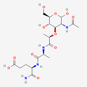 molecular formula C19H34N4O10 B1676867 Adjuvant Peptide CAS No. 53678-77-6