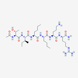 molecular formula C35H67N11O8 B1676876 Mvt 101 CAS No. 125552-93-4