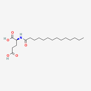 molecular formula C19H35NO5 B1676886 Myristoyl Glutamic Acid CAS No. 53576-52-6
