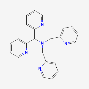 molecular formula C23H21N5 B1676887 Bis(2-pyridyl)methylbis(2-pyridylmethyl)amine CAS No. 167695-87-6