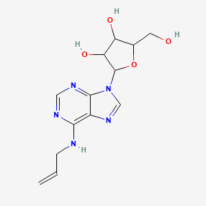 molecular formula C13H17N5O4 B1676891 2-(6-Allylamino-purin-9-yl)-5-hydroxymethyl-tetrahydro-furan-3,4-diol CAS No. 15763-12-9