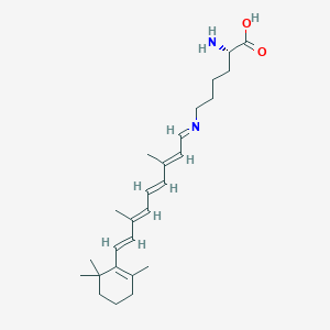 B1676895 N6-(Retinylidene)lysine CAS No. 34372-62-8