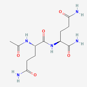 molecular formula C12H21N5O5 B1676905 N-Acetylglutaminylglutamine amide CAS No. 123199-99-5