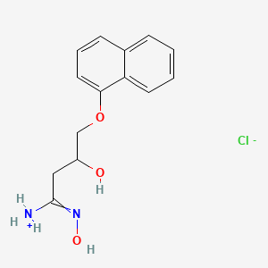 molecular formula C14H17ClN2O3 B1676914 盐酸萘多洛尔 CAS No. 35991-93-6