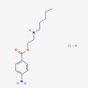molecular formula C14H23ClN2O2 B1676915 Naepaine hydrochloride CAS No. 614-42-6