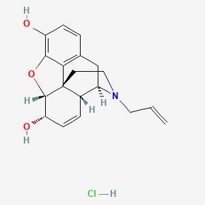 molecular formula C19H22ClNO3 B1676921 Nalorphine hydrochloride CAS No. 57-29-4