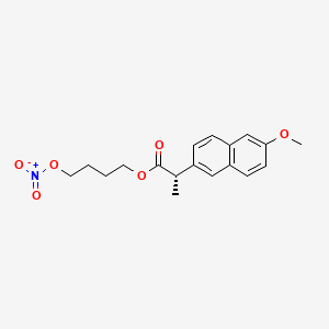 molecular formula C18H21NO6 B1676951 Naproxcinod CAS No. 163133-43-5