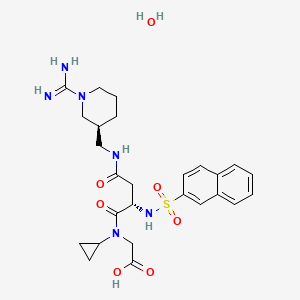 molecular formula C26H36N6O7S B1676955 Napsagatran CAS No. 159668-20-9