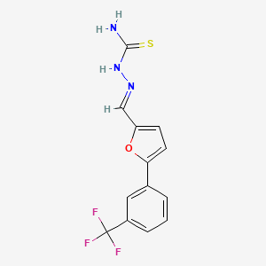 molecular formula C13H10F3N3OS B1676975 Naxillin 