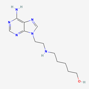 molecular formula C12H20N6O B1676976 5-((2-(6-Amino-9H-purin-9-yl)ethyl)amino)pentan-1-ol CAS No. 686301-48-4