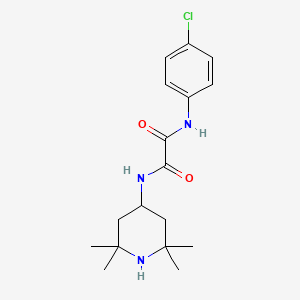 molecular formula C17H24ClN3O2 B1676978 N-(4-chlorophenyl)-N'-(2,2,6,6-tetramethylpiperidin-4-yl)ethanediamide CAS No. 333353-44-9