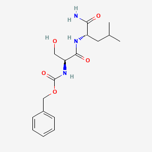molecular formula C17H25N3O5 B1676984 N-Benzyloxycarbonylserylleucinamide CAS No. 17331-87-2