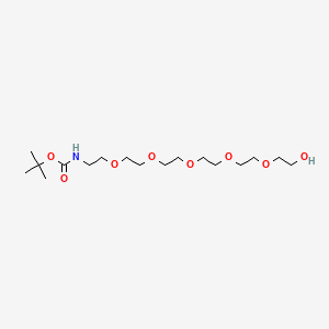 molecular formula C17H35NO8 B1676997 N-Boc-PEG6-alcohol CAS No. 331242-61-6