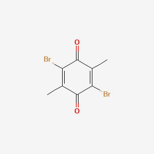 molecular formula C8H6Br2O2 B1677001 2,5-Dibromo-3,6-dimethyl-1,4-benzoquinone CAS No. 28293-38-1