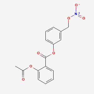 molecular formula C16H13NO7 B1677004 Nitroaspirin CAS No. 175033-36-0