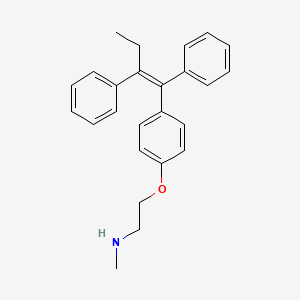 molecular formula C25H27NO B1677009 Desmethyltamoxifen CAS No. 31750-48-8