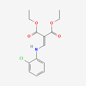molecular formula C14H16ClNO4 B1677013 Diethyl 2-[(2-chloroanilino)methylidene]propanedioate CAS No. 19056-78-1