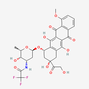 molecular formula C29H28F3NO12 B1677022 N-Trifluoroacetyldoxorubicin CAS No. 26295-56-7