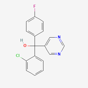 molecular formula C17H12ClFN2O B1677028 Nuarimol CAS No. 63284-71-9